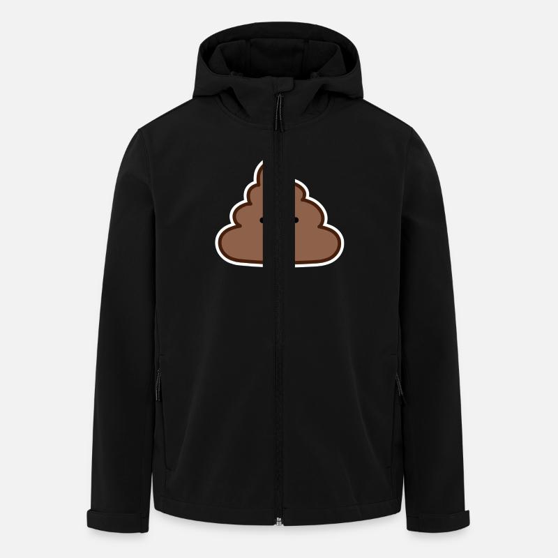 Poop - Recycelte Männer Softshell-Jacke von Stanley/Stella - Schwarz