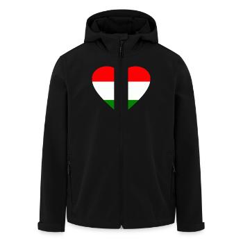 Ungarn - Recycelte Männer Softshell-Jacke von Stanley/Stella - Schwarz - Vorne - AI Model Male 185 light (185cm)