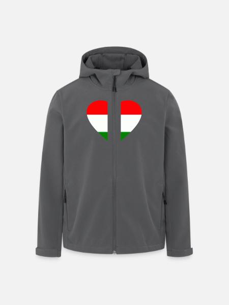 Ungarn - Recycelte Männer Softshell-Jacke von Stanley/Stella - Schwarz
