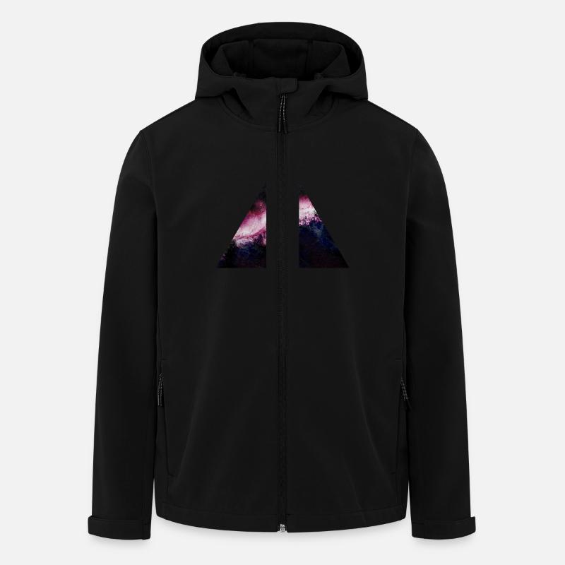 triangle galaxy - Men’s Recycled Softshell Jacket by Stanley/Stella - black