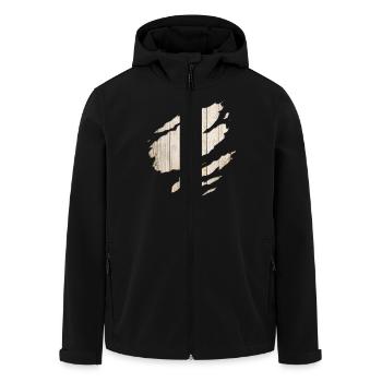 animal cute horse nature - Men’s Recycled Softshell Jacket by Stanley/Stella - black - Front - AI Model Male 185 light (185cm)
