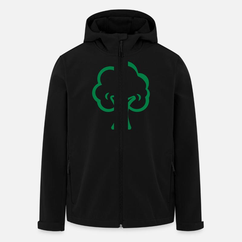 baum - Recycelte Männer Softshell-Jacke von Stanley/Stella - Schwarz