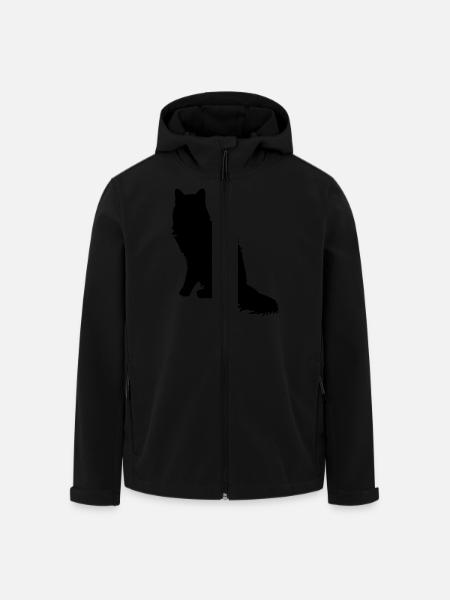 Maine Coon - Recycelte Männer Softshell-Jacke von Stanley/Stella - Schwarz