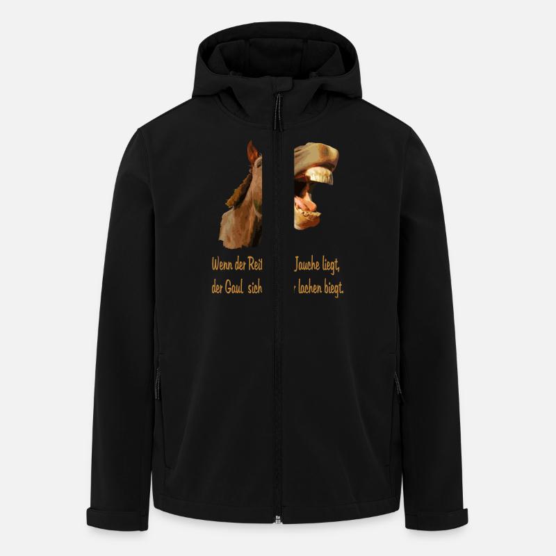 Zum Lachen - Recycelte Männer Softshell-Jacke von Stanley/Stella - Schwarz