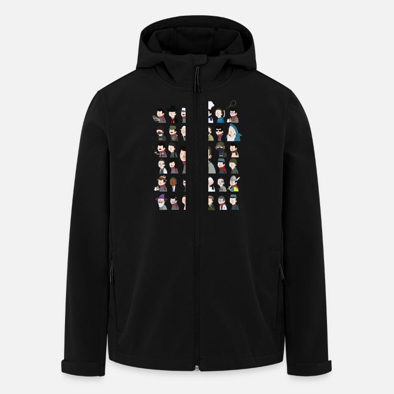 Wankil World - Veste softshell homme en polyester recyclé Stanley/Stella - noir