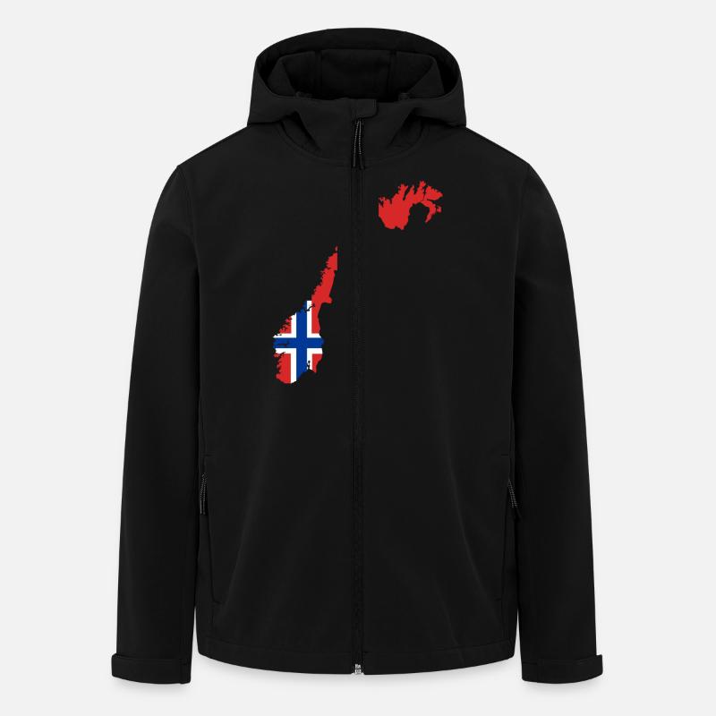 Norway - Veste softshell homme en polyester recyclé Stanley/Stella - noir