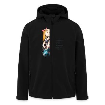 Woman top - Veste softshell homme en polyester recyclé Stanley/Stella - noir - Devant - AI Model Male 185 light (185cm)
