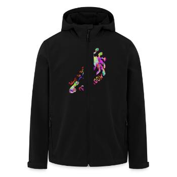 Taste the Rainbow - Recycelte Männer Softshell-Jacke von Stanley/Stella - Schwarz - Vorne - AI Model Male 185 light (185cm)