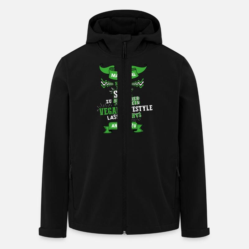 VeganSexyNeuTransp.png - Recycelte Männer Softshell-Jacke von Stanley/Stella - Schwarz