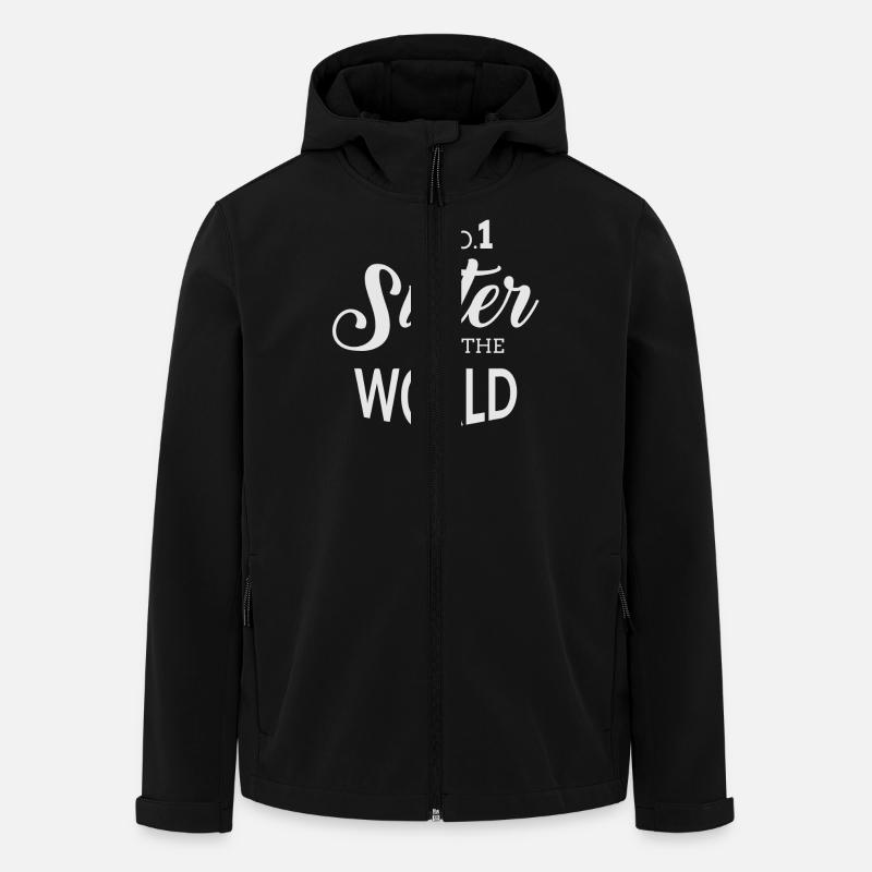 No1 Sister - Men’s Recycled Softshell Jacket by Stanley/Stella - black