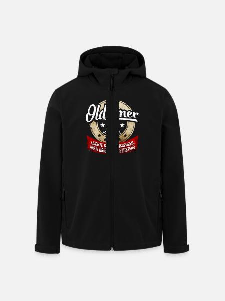 Oldtimer 60 Jahre alt - Recycelte Männer Softshell-Jacke von Stanley/Stella - Schwarz