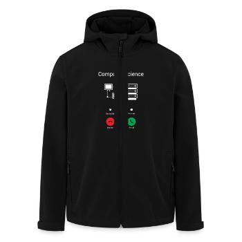 Der PC ruft - Recycelte Männer Softshell-Jacke von Stanley/Stella - Schwarz - Vorne - AI Model Male 185 light (185cm)