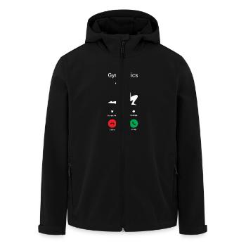Gymnastics is calling! - Men’s Recycled Softshell Jacket by Stanley/Stella - black - Front - AI Model Male 185 light (185cm)
