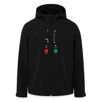 2 2C - Men’s Recycled Softshell Jacket by Stanley/Stella - black - Front - AI Model Male 185 light (185cm)