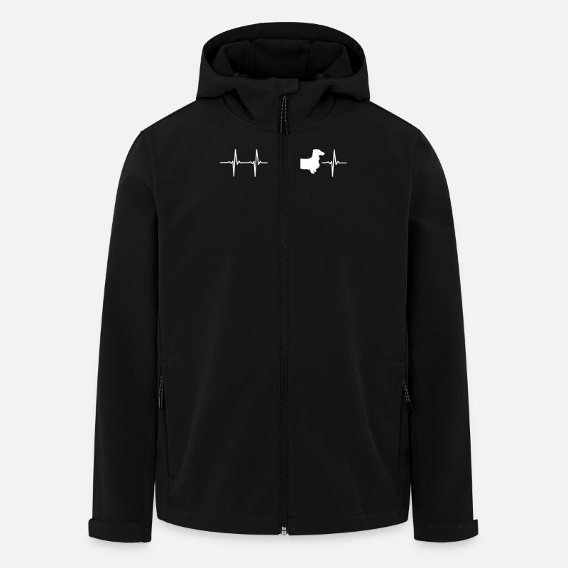 Idées cadeaux drôles teckel - Veste softshell homme en polyester recyclé Stanley/Stella - noir