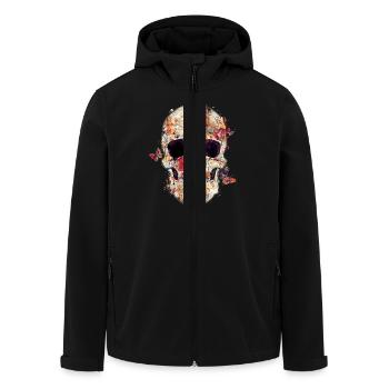 skull-and-butterfly - Veste softshell homme en polyester recyclé Stanley/Stella - noir - Devant - AI Model Male 185 light (185cm)