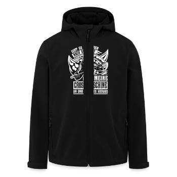 Leben nach dem Tod Cross - Recycelte Männer Softshell-Jacke von Stanley/Stella - Schwarz - Vorne - AI Model Male 185 light (185cm)