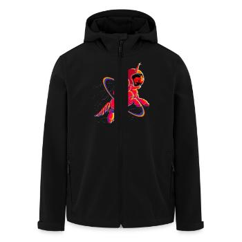 Trippin Balls Unicorn - Men’s Recycled Softshell Jacket by Stanley/Stella - black - Front - AI Model Male 185 light (185cm)