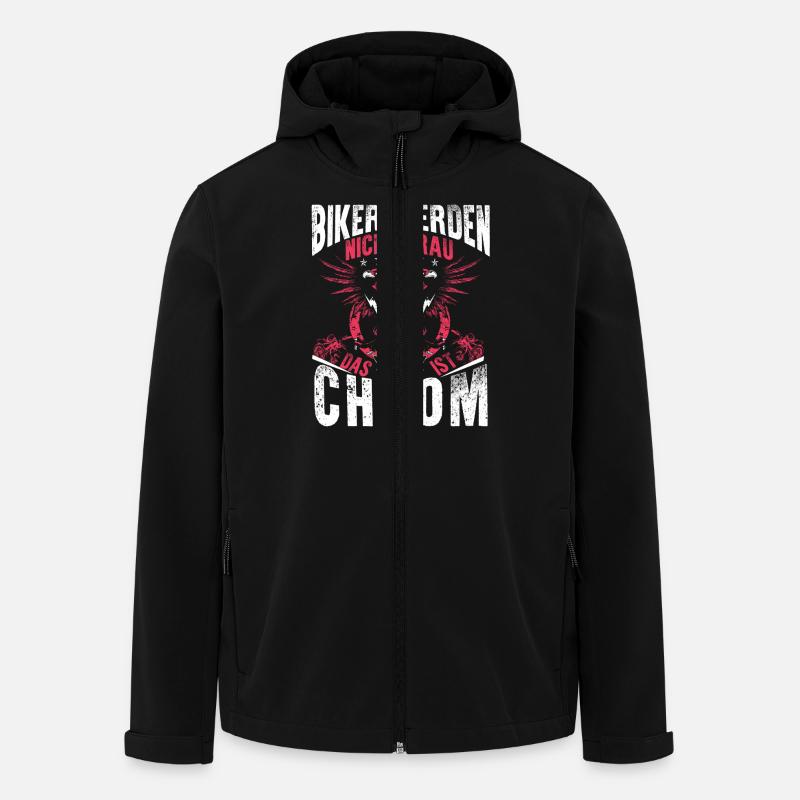 Motorcycle - Men’s Recycled Softshell Jacket by Stanley/Stella - black