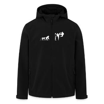 TAEKWONDO EVOLUTION - Recycelte Männer Softshell-Jacke von Stanley/Stella - Schwarz - Vorne - AI Model Male 185 light (185cm)