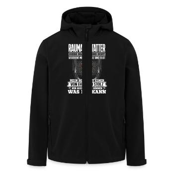 RAUMAUSSTATTER - Ehre und Stolz - Recycelte Männer Softshell-Jacke von Stanley/Stella - Schwarz - Vorne - AI Model Male 185 light (185cm)