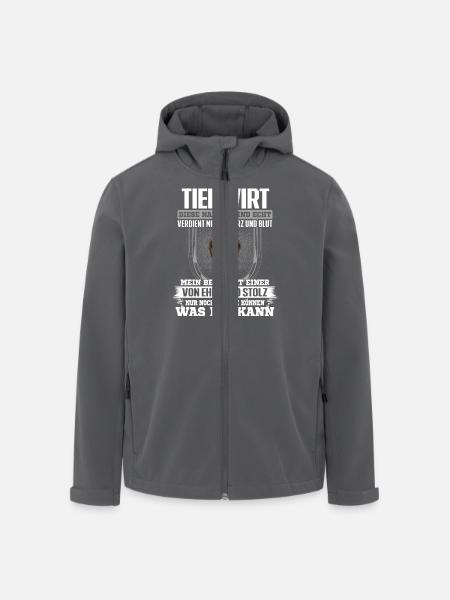 TIERWIRT - Ehre und Stolz - Recycelte Männer Softshell-Jacke von Stanley/Stella - Schwarz