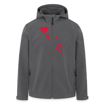 hearts - Recycelte Männer Softshell-Jacke von Stanley/Stella - Schwarz - Vorne - AI Model Male 185 light (185cm)