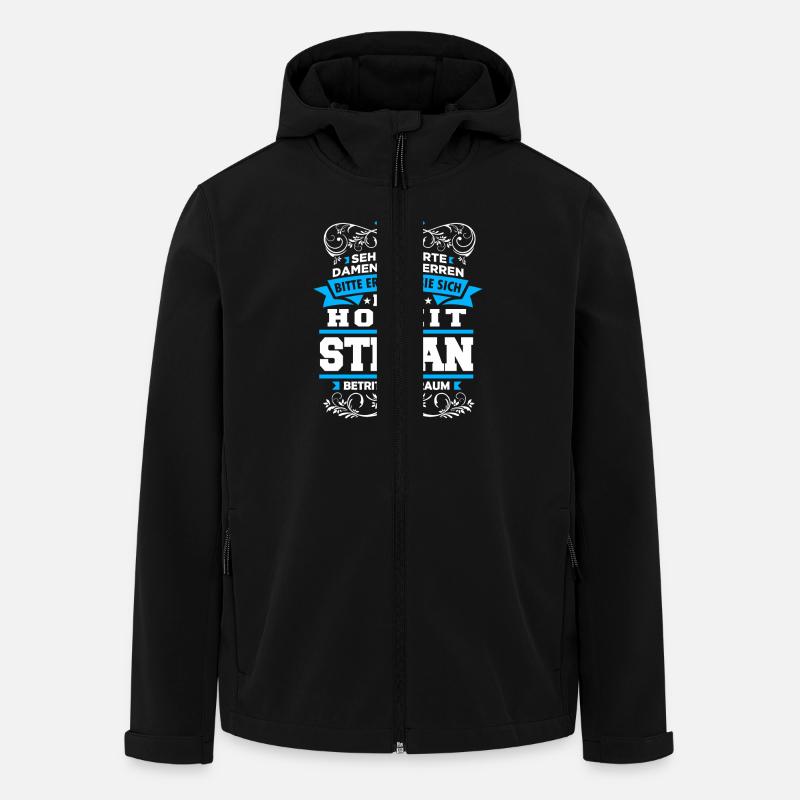 Eure Hoheit - Stefan - Recycelte Männer Softshell-Jacke von Stanley/Stella - Schwarz