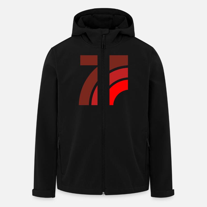 grafic curves - Recycelte Männer Softshell-Jacke von Stanley/Stella - Schwarz