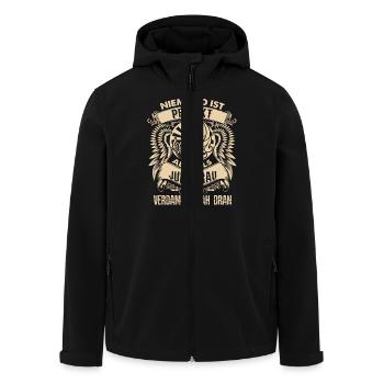 Signe du zodiaque vierge - est parfait - DE - Veste softshell homme en polyester recyclé Stanley/Stella - noir - Devant - AI Model Male 185 light (185cm)