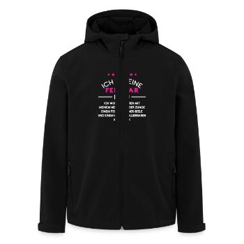 Februar Frau - Geburtstag - großes Herz - Recycelte Männer Softshell-Jacke von Stanley/Stella - Schwarz - Vorne - AI Model Male 185 light (185cm)