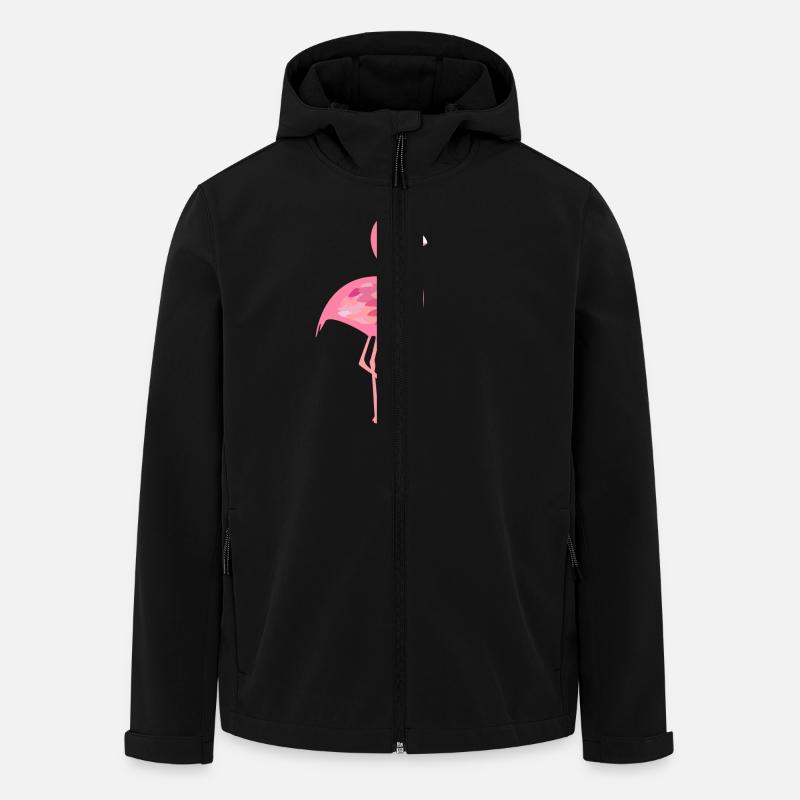 Flamingo - Recycelte Männer Softshell-Jacke von Stanley/Stella - Schwarz