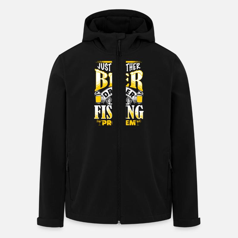 Beer Drinker - Fishing Problem - EN - Recycelte Männer Softshell-Jacke von Stanley/Stella - Schwarz