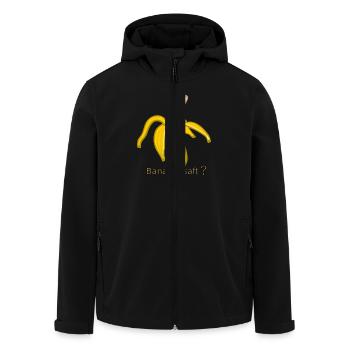 Bannanensaft ? - Recycelte Männer Softshell-Jacke von Stanley/Stella - Schwarz - Vorne - AI Model Male 185 light (185cm)