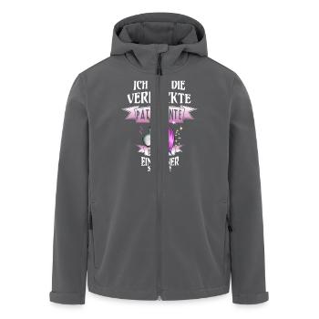 VERRÜCKTE pATENTANTE EINHORN - Recycelte Männer Softshell-Jacke von Stanley/Stella - Anthrazit - Vorne - AI Model Male 185 light (185cm)