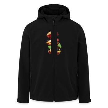 Cheeseburger - Recycelte Männer Softshell-Jacke von Stanley/Stella - Schwarz - Vorne - AI Model Male 185 light (185cm)