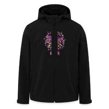 Fem Symbol support Feminism unterstütz Feminismus2 - Recycelte Männer Softshell-Jacke von Stanley/Stella - Schwarz - Vorne - AI Model Male 185 light (185cm)
