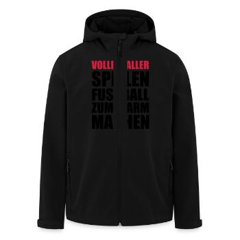 Volleyball Shirt - Beachvolleyball - Team Shirt - Recycelte Männer Softshell-Jacke von Stanley/Stella - Schwarz - Vorne - AI Model Male 185 light (185cm)
