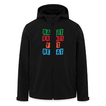 Race it Break it Fix it Repeat - Veste softshell homme en polyester recyclé Stanley/Stella - noir - Devant - AI Model Male 185 light (185cm)