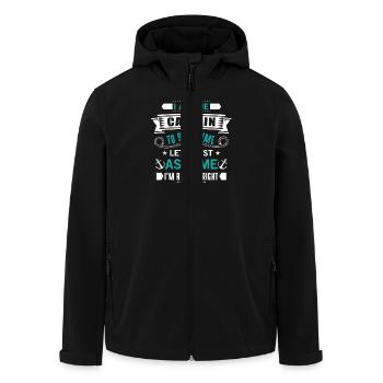 The Captain save time just assume i'm always right - Recycelte Männer Softshell-Jacke von Stanley/Stella - Schwarz - Vorne - AI Model Male 185 light (185cm)
