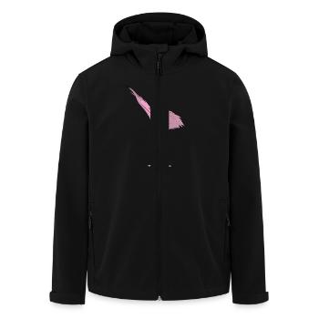 Tanzendes Flamingo - Flamenco Dabbing Dance - Recycelte Männer Softshell-Jacke von Stanley/Stella - Schwarz - Vorne - AI Model Male 185 light (185cm)