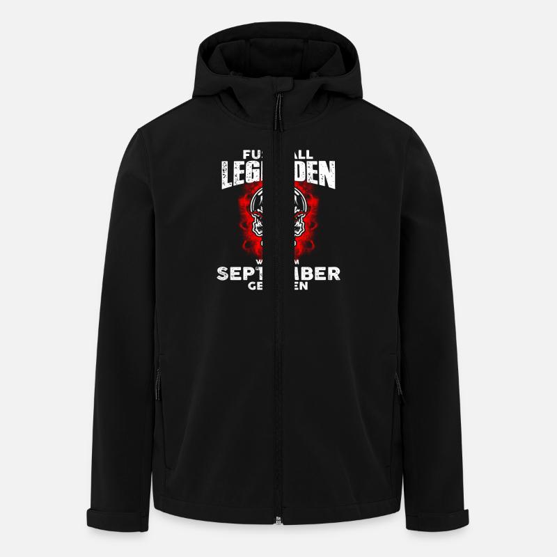 Soccer septembre - anniversaire - - légende - DE - Veste softshell homme en polyester recyclé Stanley/Stella - noir