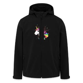 Pupsendes Einhorn - Veste softshell homme en polyester recyclé Stanley/Stella - noir - Devant - AI Model Male 185 light (185cm)