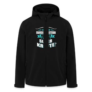FAHRDIENSTLEITERIN-Superkräfte GESCHENK - Recycelte Männer Softshell-Jacke von Stanley/Stella - Schwarz - Vorne - AI Model Male 185 light (185cm)