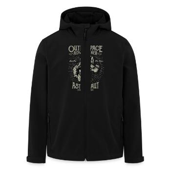 Astronaut - Recycelte Männer Softshell-Jacke von Stanley/Stella - Schwarz - Vorne - AI Model Male 185 light (185cm)
