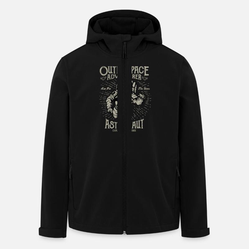 Astronaut - Recycelte Männer Softshell-Jacke von Stanley/Stella - Schwarz