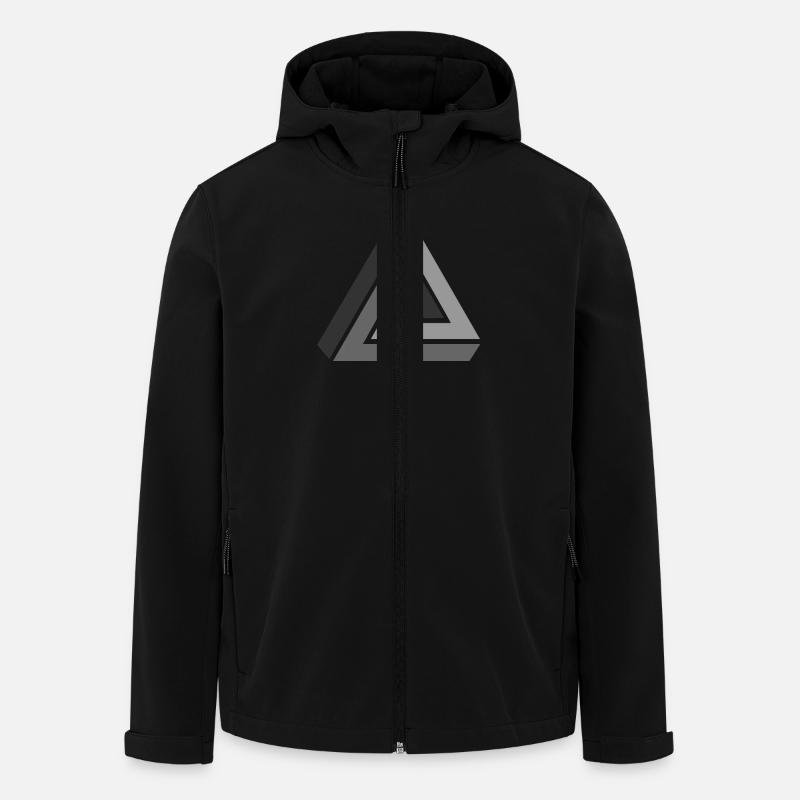 optical illusion - Men’s Recycled Softshell Jacket by Stanley/Stella - black