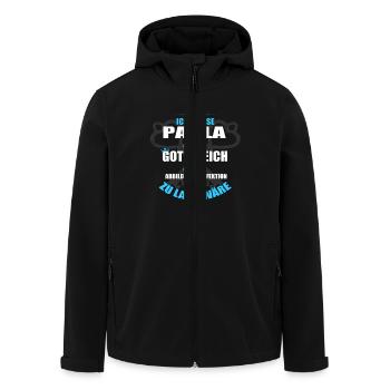 PAULA-Geschenk - Recycelte Männer Softshell-Jacke von Stanley/Stella - Schwarz - Vorne - AI Model Male 185 light (185cm)