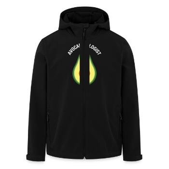 Avocado-Ologist - Cute Avocado Design - Recycelte Männer Softshell-Jacke von Stanley/Stella - Schwarz - Vorne - AI Model Male 185 light (185cm)