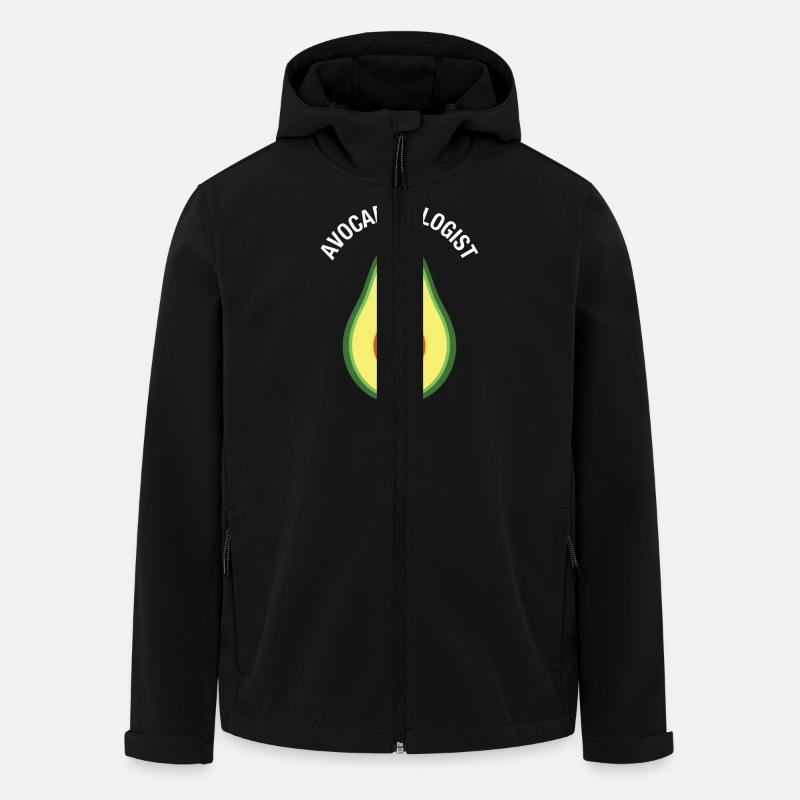 Avocado-Ologist - Cute Avocado Design - Men’s Recycled Softshell Jacket by Stanley/Stella - black
